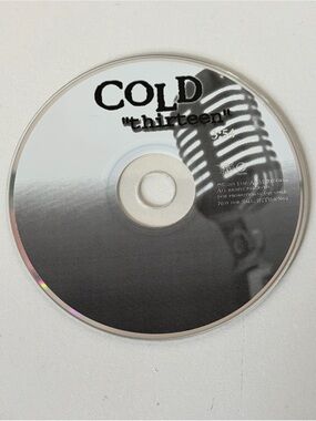 COLD "Thirteen" CD - Black and White RADIO ONLY PROMO RARE SINGER OF STAIND